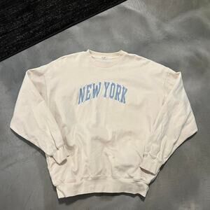 Brandy Melville Cream Sweaters Nice white and blue brandy
